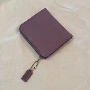 Coach lavender snap wallet